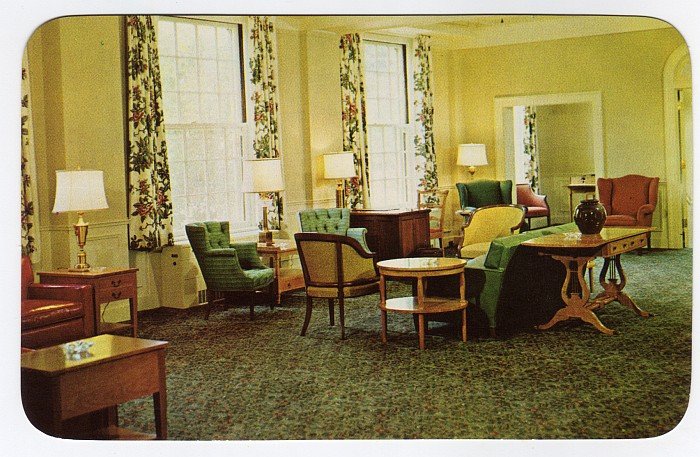 Boone Tavern Hotel Lobby Berea, KY 1967 Postcard Curteich