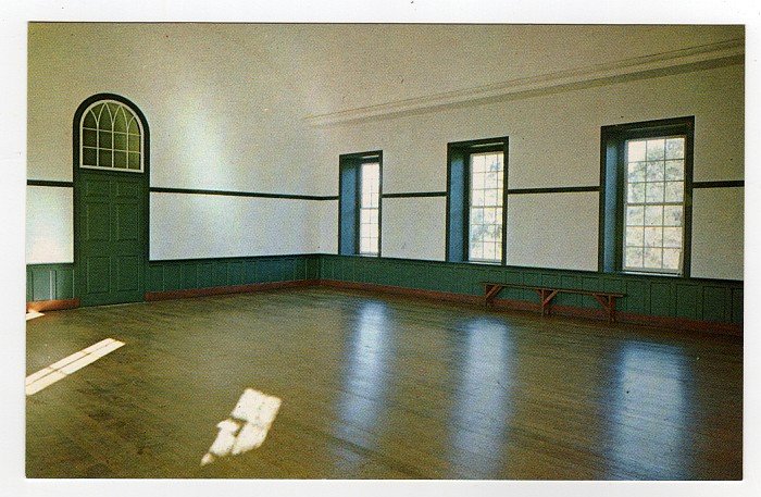 Meeting Room Shakertown Pleasant Hill, KY Postcard Walter H. Miller Photo #0458