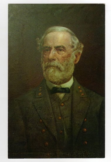Portrait of General Lee painting by M. S. Nachtrieb postcard photo by Walter H. Miller
