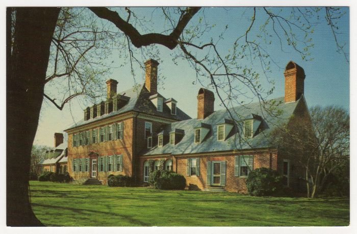 Carter's Grove Plantation, Williamsburg, VA postcard #0492