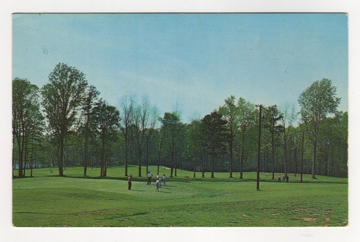 Tanglewood Par-3 Golf Course Clemmons NC chrome postcard #0533