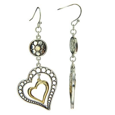 Brighton Inspired Heart in Heart Earrings 870