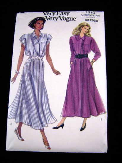 Vogue 7810 Very Easy Misses Dress Sewing Pattern