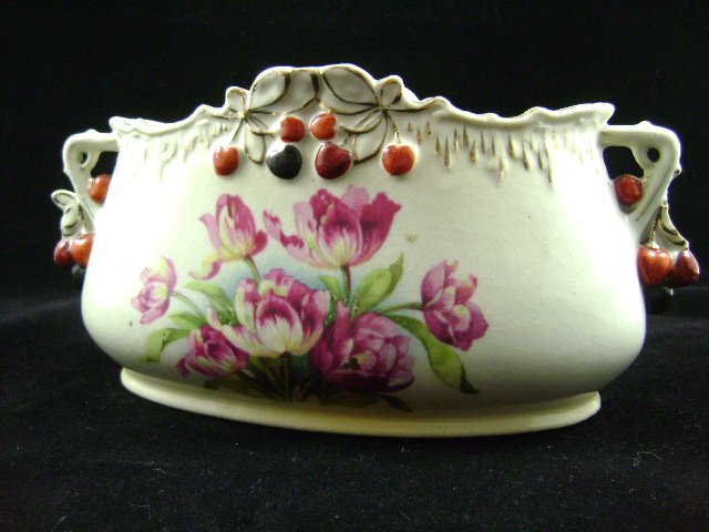Royal Floretta Ware Austria Console Ceramic Pottery Vase