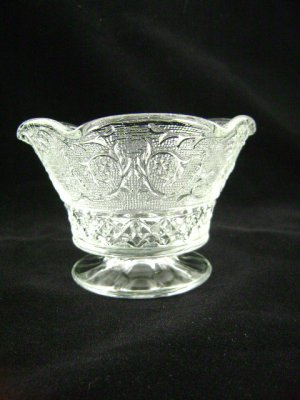 Vintage Duncan Early American Sandwich Low Crimped Compote