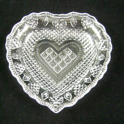 Vintage Avon Heart and Diamond Crystal Soap Dish