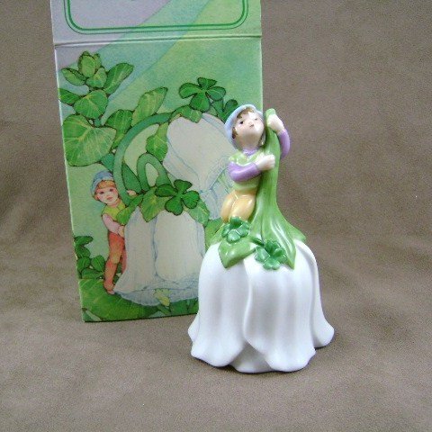 1983 Avon Porcelain Good Luck Bell with Elf