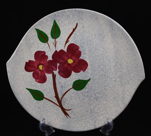 Blue Ridge Southern Potteries Palisades Floral Speckled Platter