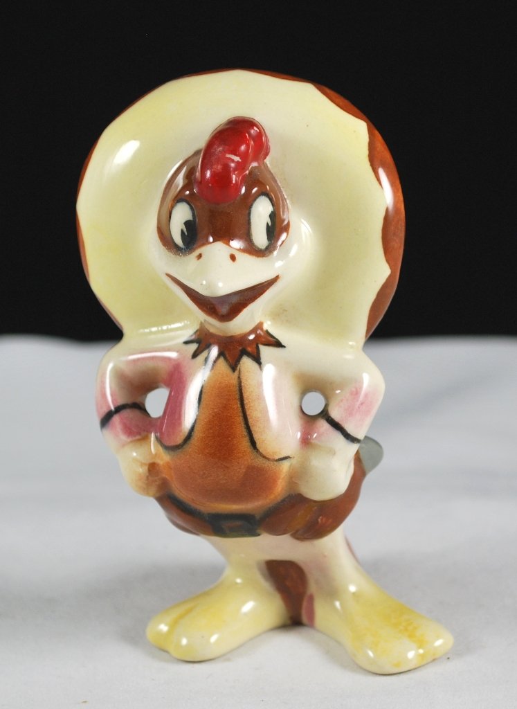 Vintage Disney Caballeros Ponchito Pistoles Ceramic Figurine Mexico