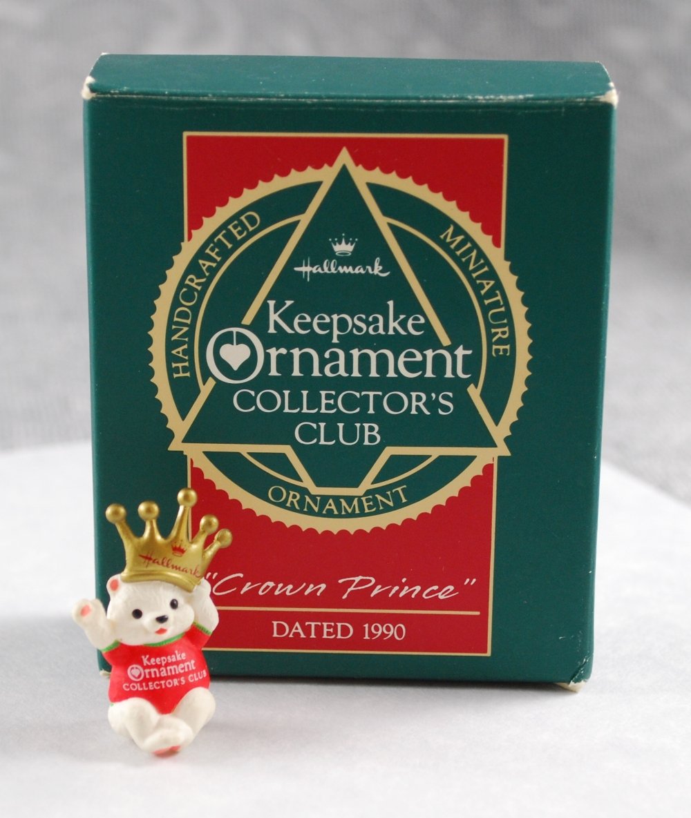 Hallmark Crown Prince 1990 Keepsake Miniature Christmas Tree Ornament