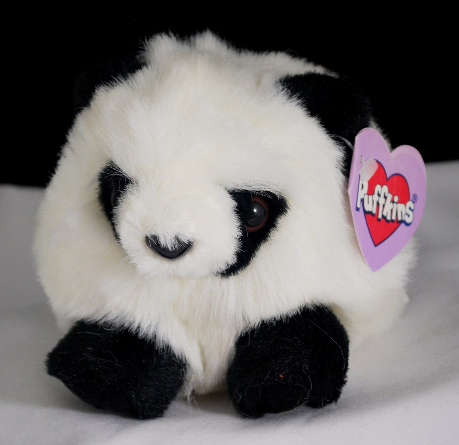 Swibco Puffkins Peter the Panda Plush Bean Bag Style 6604