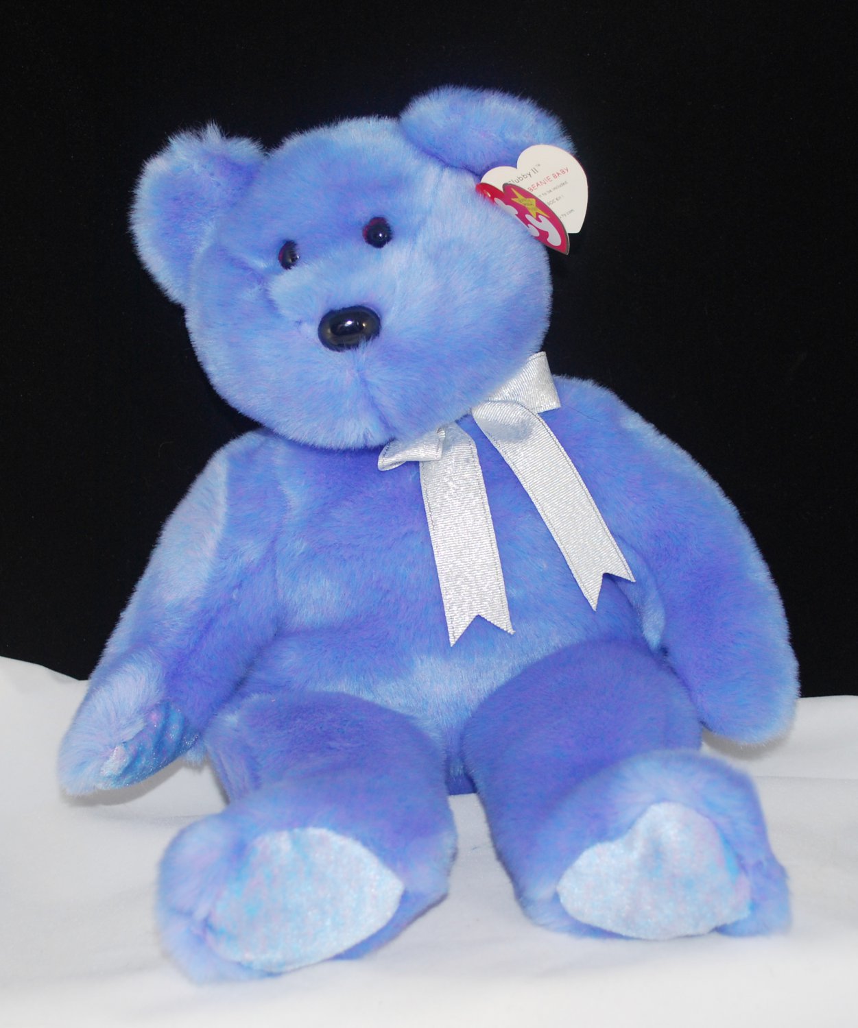 Ty Clubby II Beanie Buddy Soft Plush Blue Bear Style 9991