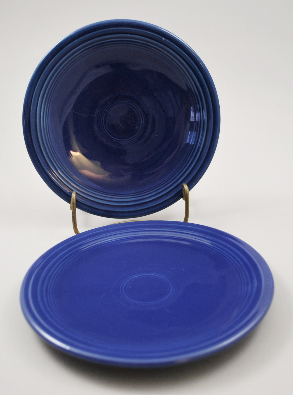 Set of 2 Homer Laughlin Fiesta Cobalt Blue Bread Butter Plate