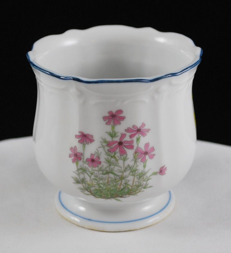 Vintage Porcelain Takahashi San Francisco Floral Jar Vase Open Sugar