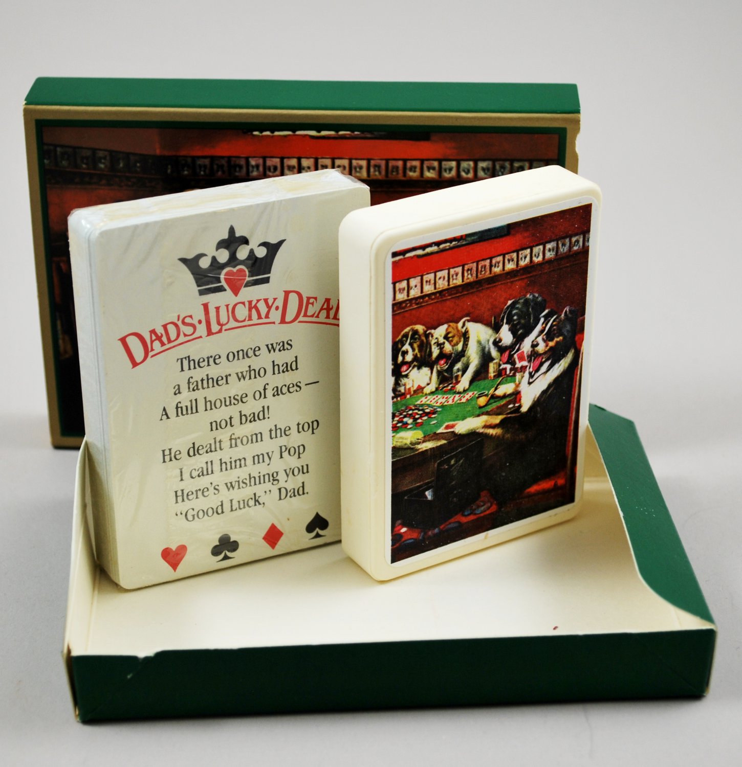1984 Avon Dad's Lucky Deal Decal Soap & Card Set