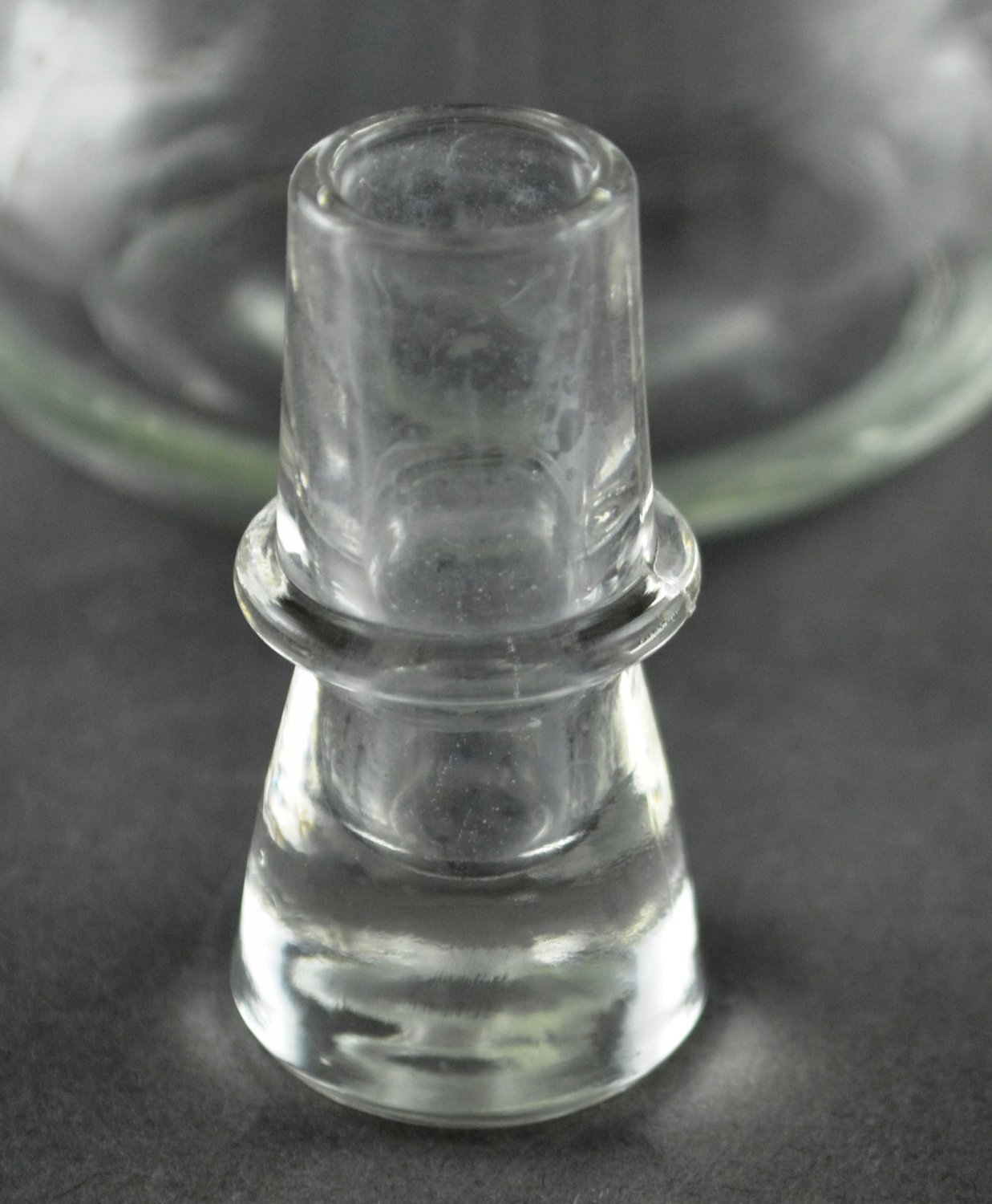 Hazel Atlas Vintage Clear Glass Vinegar Cruet With Stopper