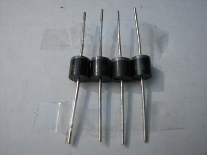 4- 6 AMP DIODES FOR SOLAR CELLS, 6 amp Diodes for SOLAR PANELS, OR TURBINES