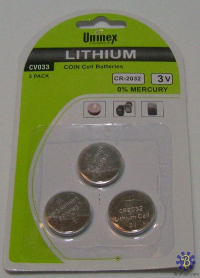 Lithium : Coin Cell Batteries - CR2032 (3 Pack)