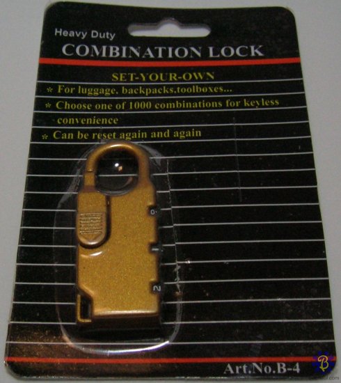 Combination Lock (Gold)