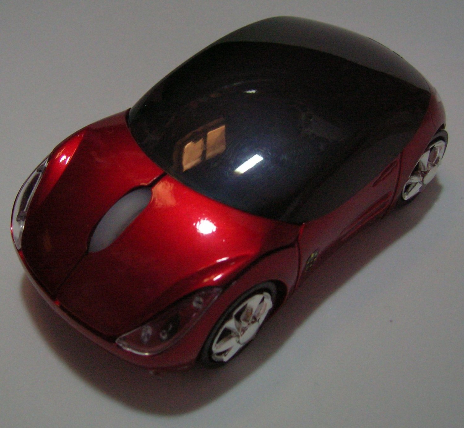 2.4G MINI WIRELESS USB CAR MOUSE For LAPTOP PC (Red)