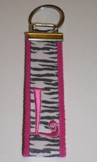 Zebra Print Keychain