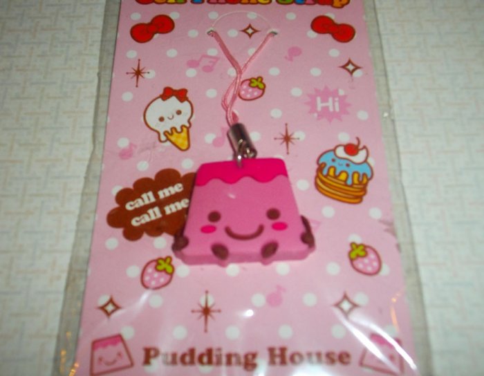Pink Pudding Flan Cellphone Charm