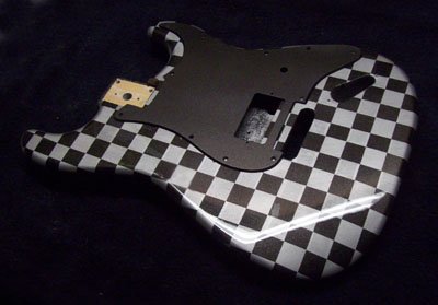 Checker Board Finish For your Guitar or Bass Body!
