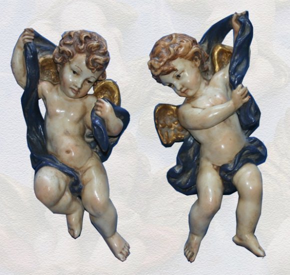 Wall Hanging cherub angels Antique Style