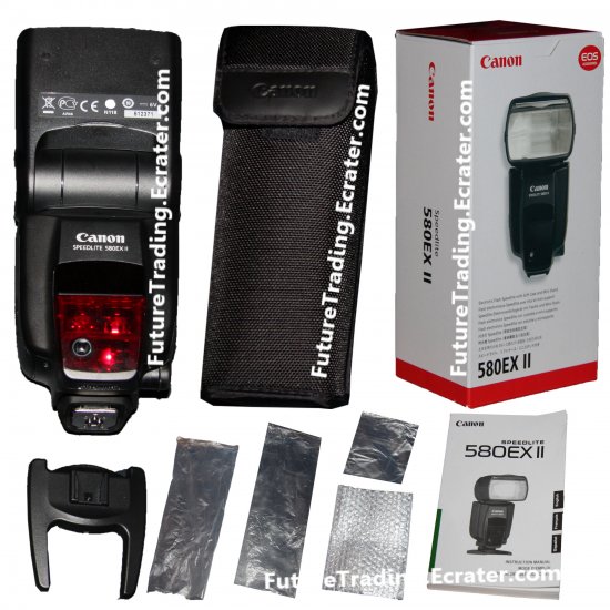 Canon Speedlite 580EX MK II 2 Flash Free Shipping to USA Canada UK Europe Worldwide
