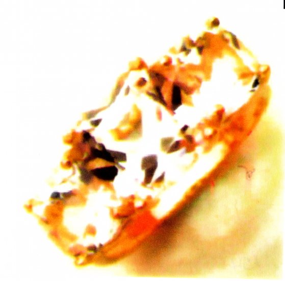 White Topaz 9K SOLID GOLD (sz6 3/4, N)