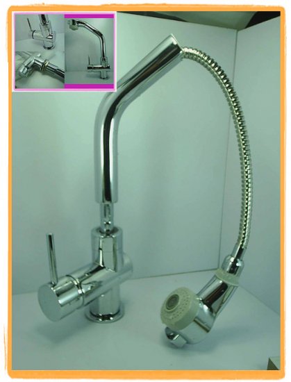 K016 One handle kitchen faucet with pulldown spout