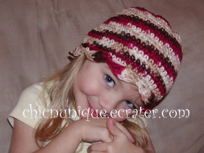 Boutique Crochet Cherry Chip Beanie *Any size Available*