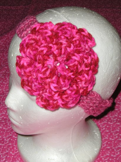 New With Tags Pink Tones Headband & 3 Layering Flower Clip