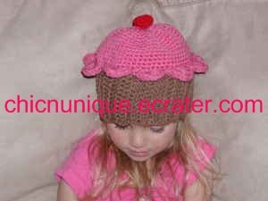 Adorable Cherry Cupcake Birthday Hat -Any Size Available- *Infant-Adult*