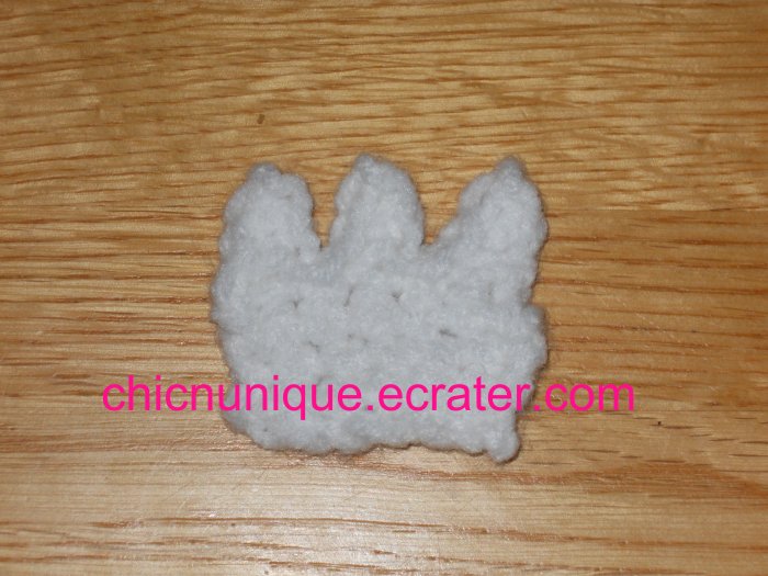 Crochet Princess Crown Hair Clip