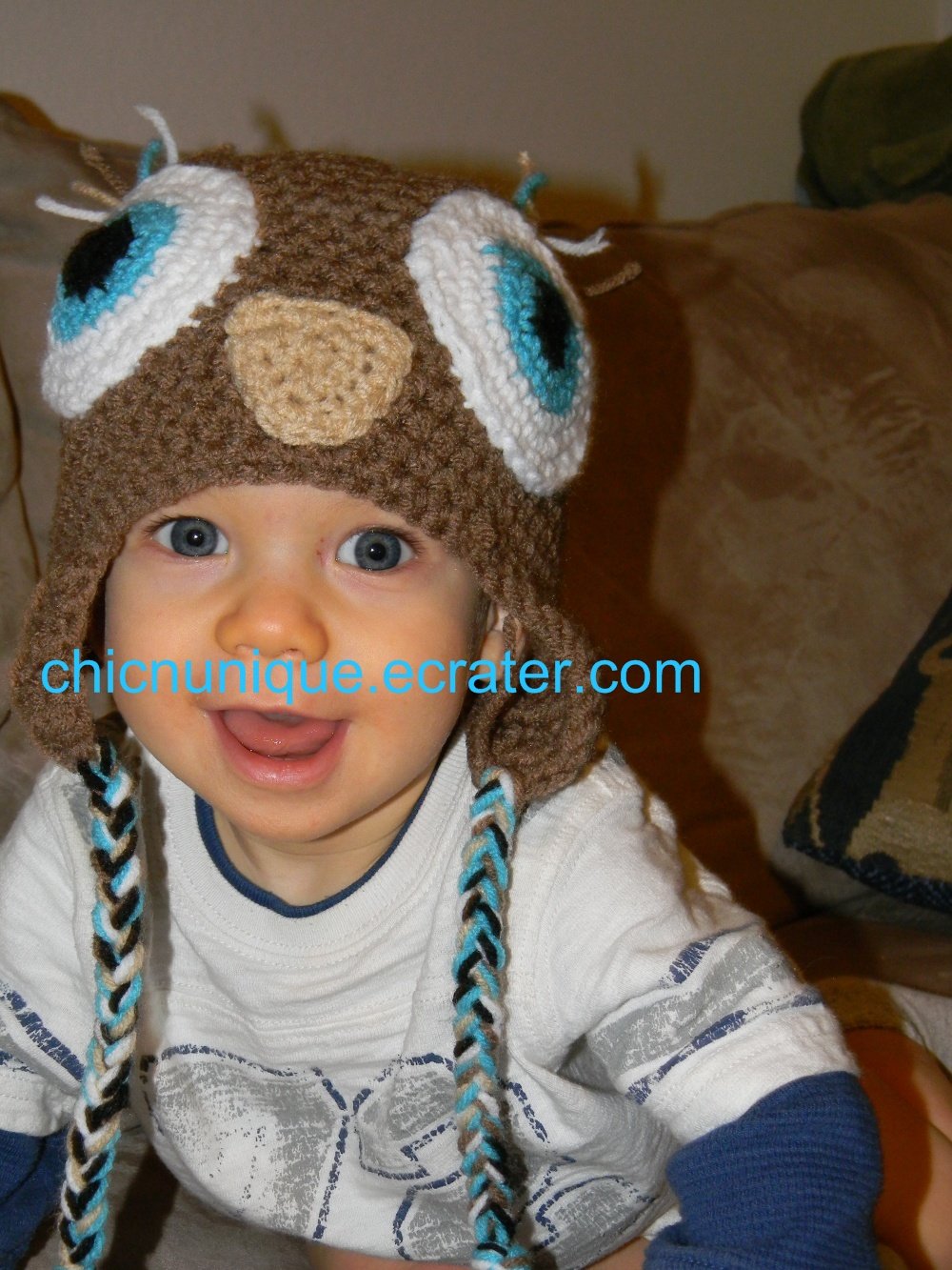 Adorable Boy's Owl Hoo Hat *Any Size Available*