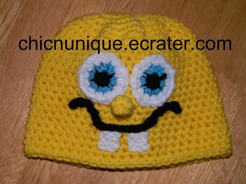 Spongebob Squarepants Crochet Hat *Any Size Available*
