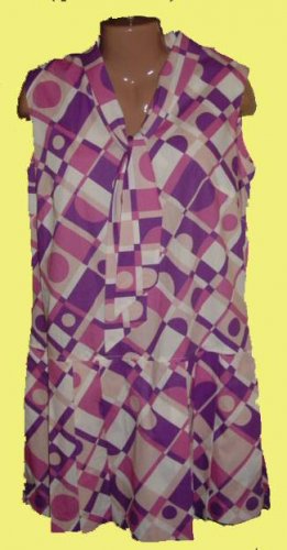 60s does 20s Pop Art Romper SunDress B42 LBG Lolita