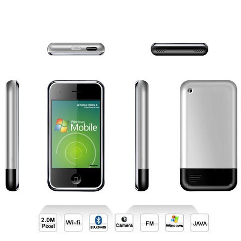 M88 Quadband PDA Phone With Windows 6.0 WIFI & JAVA 4GB !
