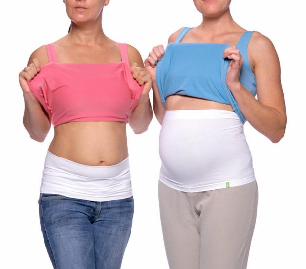 Ingrid & Isabel Maternity Bella Band, size 1, White
