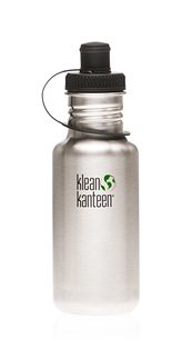 Klean Kanteen 18 oz Original Stainless Steel water bottle with sports cap