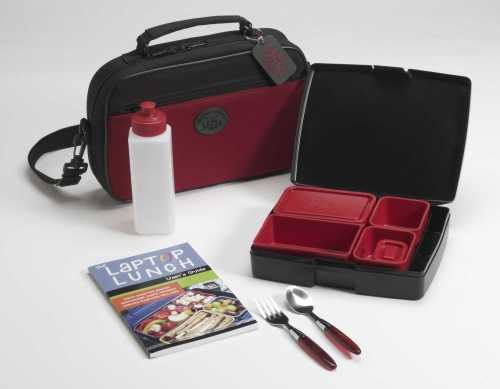 Laptop Lunches Bento Box Lunch System in ZEN RED