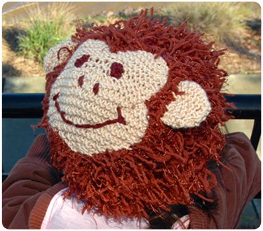 Zooni handmade hat CHUNKEE MONKEY - Medium