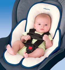 Kiddopotamus Snuzzler carseat head + body support - NAVY