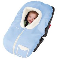 Kiddopotamus Posh Pouch baby carseat cover - BLUE
