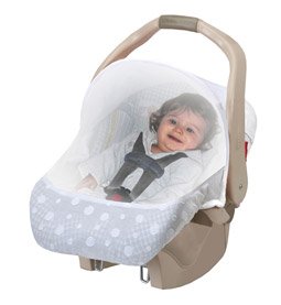 Easy Mesh Sun + Bug Carseat protection - WHITE