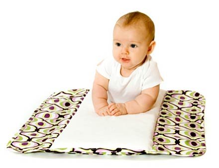 Ah Goo Baby Plush Pad - portable diaper changing station - SPA design