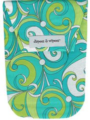 Diapees n Wipees pouch - TURQUOISE GROOVY