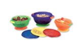 Munchkin Stay-Put suction stacking Toddler Bowls - 3pk