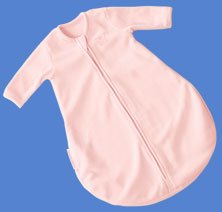 Kiddopotamus longsleeved Dreamsie in PINK Microfleece - Small